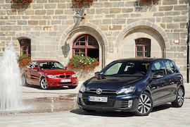 VW Golf GTD BMW 120d Coupé