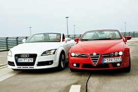 Test Alfa Spider  Audi TT Roadster