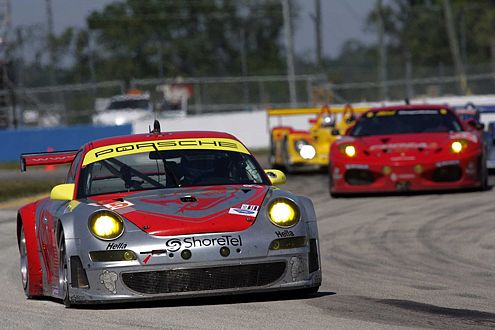 Titelverteidiger Jörg Bermeister mit dem Porsche 911 GT3 scheiterte knapp.