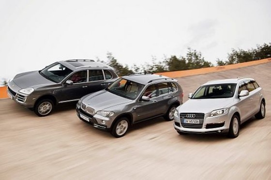 Test Audi Q7, BMW X5, Porsche Cayenne S