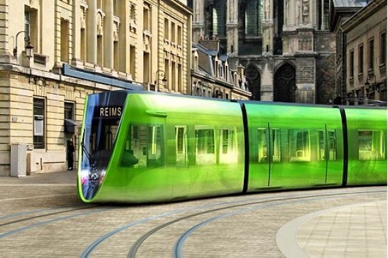 Designer-Straßenbahn