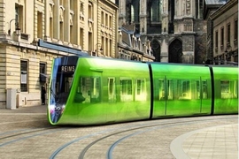 Designer-Straßenbahn
