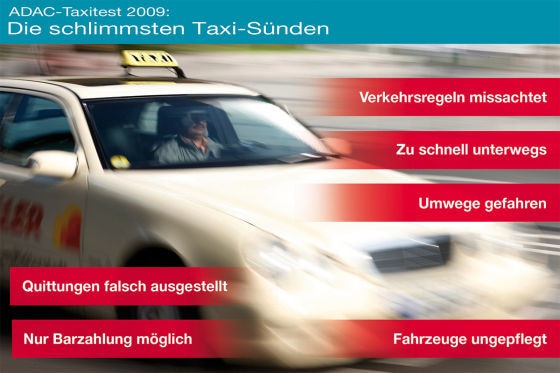 Die größten Taxi-Sünden