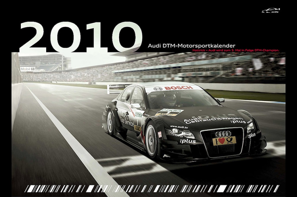 Deckblatt Audi-DTM-Kalender 2010
