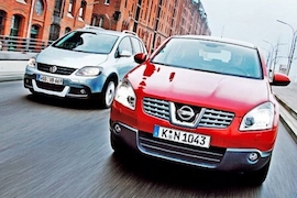 Test Nissan Qashqai/ VW CrossGolf