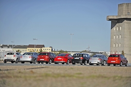 Alfa Romeo MiTo 1.4 TB 16V Mercedes E 250 CGI VW Golf 1.4 TSI Audi TTS BMW 335i Touring Porsche 911 Turbo VW Polo 1.2 TSI