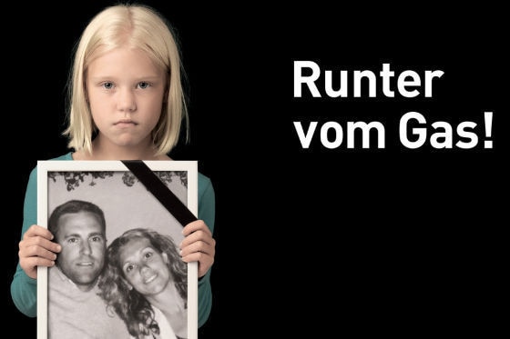 DVR-Plakate "Runter vom Gas!"