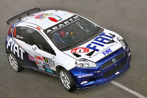 Das EM-Siegerauto 2006: Fiat Grande Punto Abarth mit G. Basso (I).