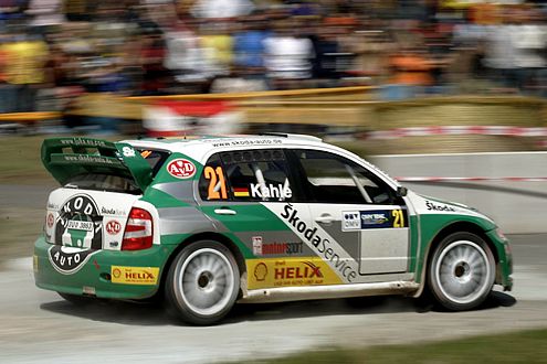 In der WRC nur noch im privaten Einsatz: der Skoda Fabia WRC.