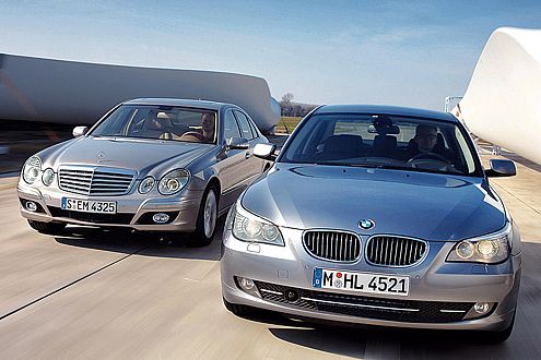 Teures Vergnügen: 530i und E 350 bleiben nur knapp unter 50.000 Euro.