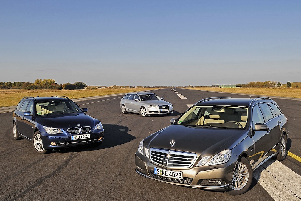 Mercedes E-Klasse T-Modell Audi A6 Avant BMW 5er Touring