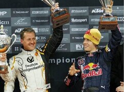 Dritter Sieg für das Dreamteam: Michael Schumacher und Sebastian Vettel