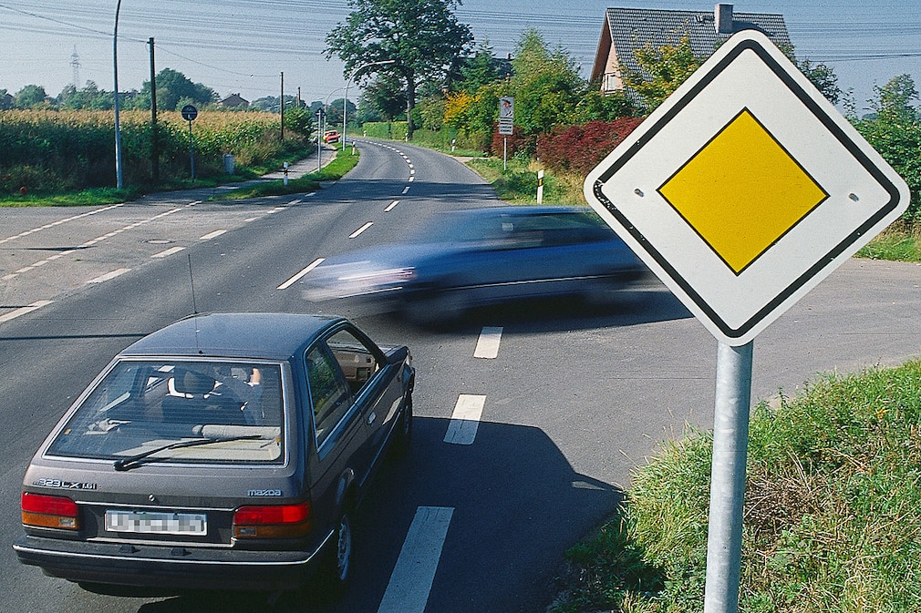 Die Vorfahrt nicht beachten