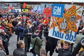 Warnstreik bei Opel