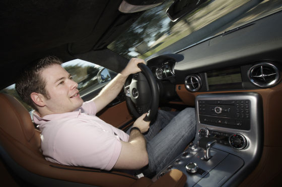 Mercedes SLS AMG in Laguna Seca USA