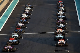 Startaufstellung in Abu Dhabi