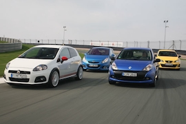 Vergleich Corsa OPC, Clio RS, Punto Abarth esseesse, Ibiza Cupra