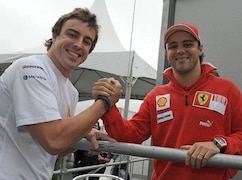 Das neue Ferrari-Duo: Fernando Alonso und Felipe Massa geben gemeinsam Gas