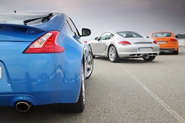 Audi TTS Nissan 370Z Porsche Cayman