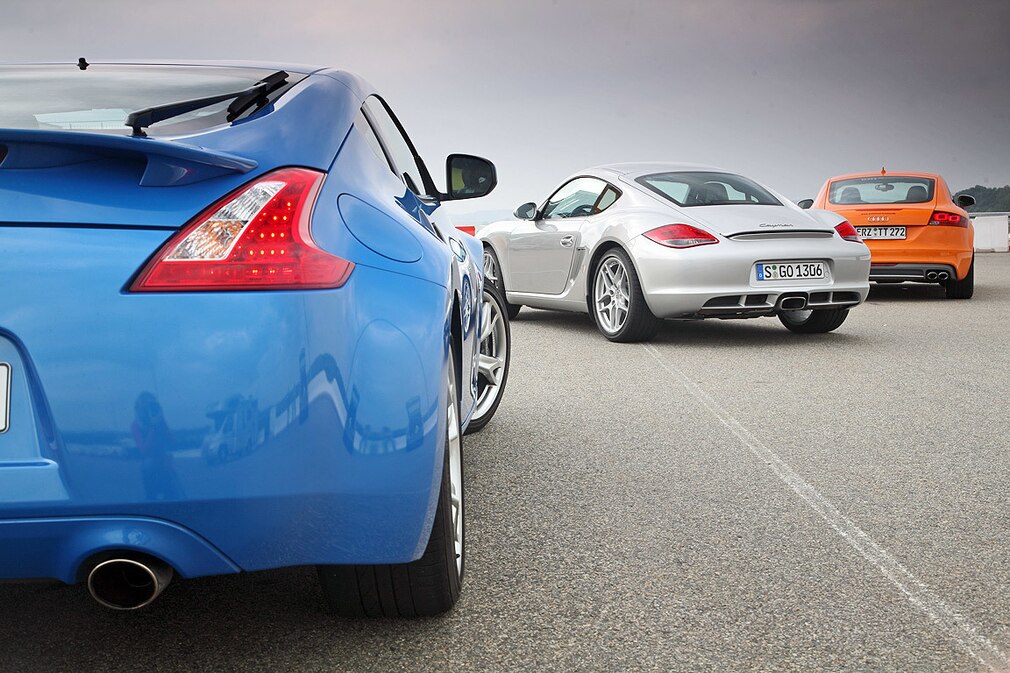 Audi TTS Nissan 370Z Porsche Cayman