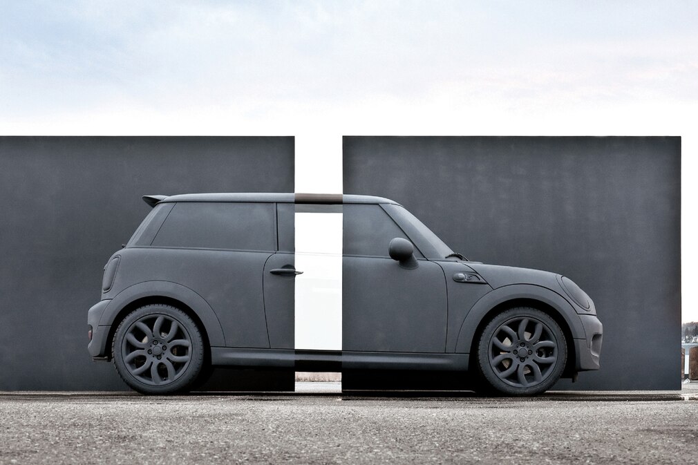 "Wash Me": Der Mini als Foto-Model