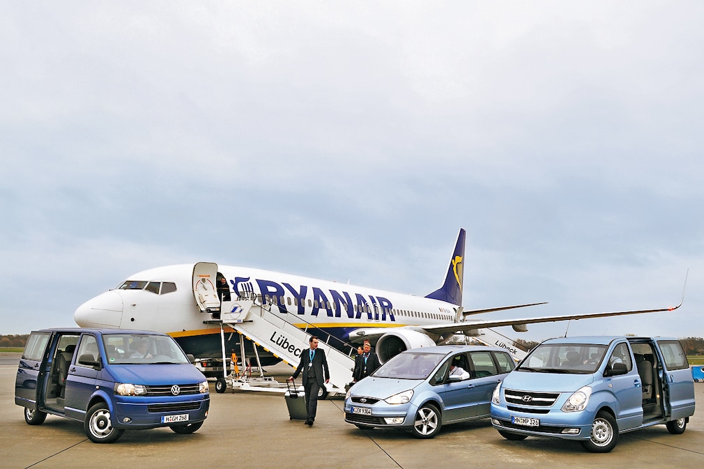 VW Multivan Startline 2.0 TDI, Hyundai H-1 Travel, Ford Galaxy 2.0 TDCi