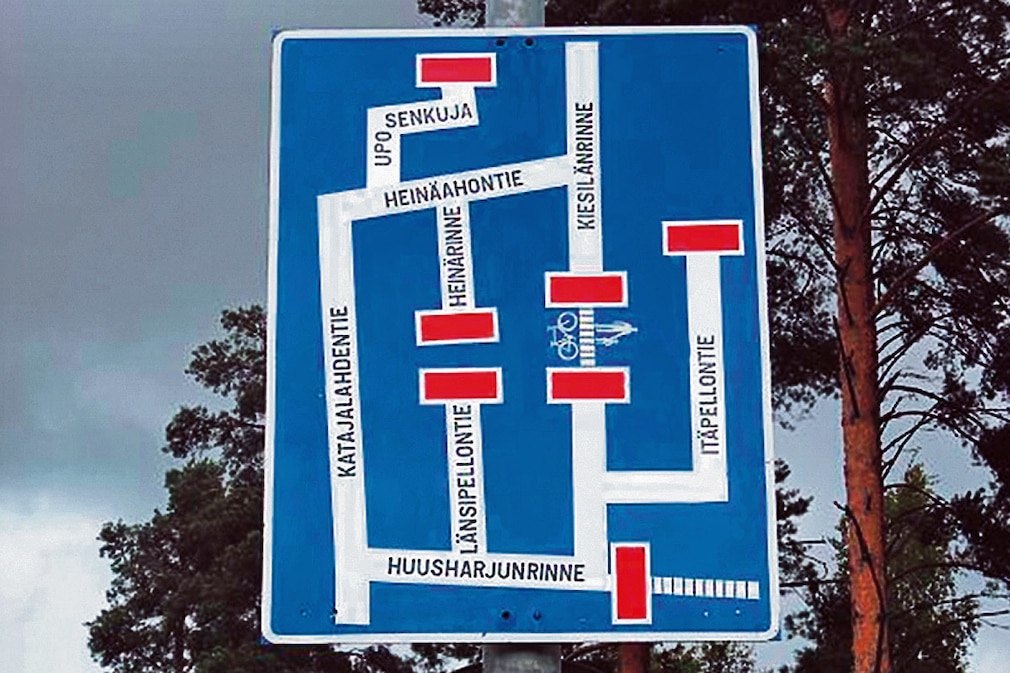 Motiv aus dem neuen Buch "Schräge Schilder"