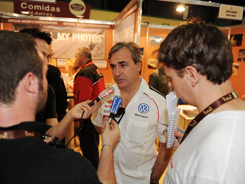 Carlos Sainz auf VW Race Touareg 2 Rallye Dakar 2010 Volkswagen Motorsport