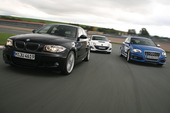 Vergleich Audi S3, BMW 130i M-Paket, Mazda3 MPS - AUTO BILD