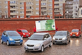 Opel Agila Daihatsu Cuore Skoda Fabia Dacia Sandero Kia Picanto