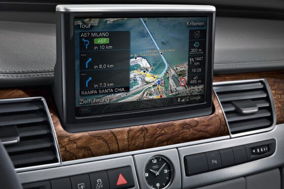 Audi-Navigationssystem mit Google Earth