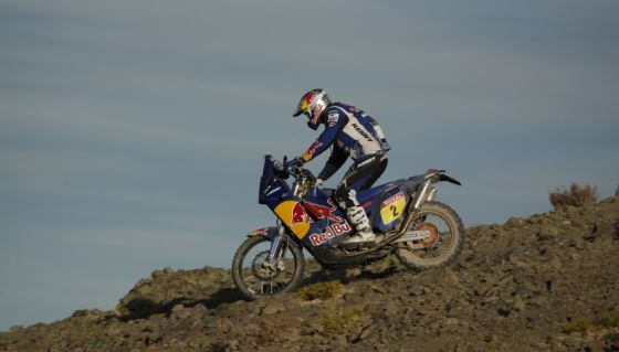 Neuer Gesamtführender: Cyril Despres (Frankreich, KTM) liegt nach seinem heutigen zweiten Platz ganz vorn.