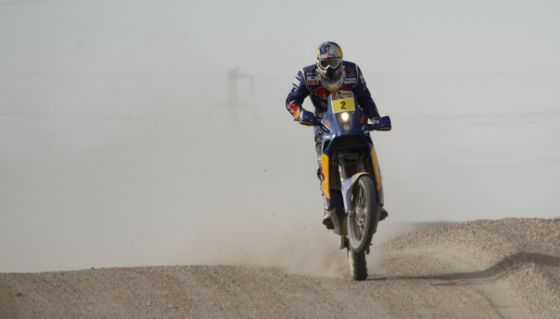 Spannend: Cyril Despres verwies seinen KTM-Kollegen Marc Coma um gerade einmal 29 Sekunden auf Platz zwei.