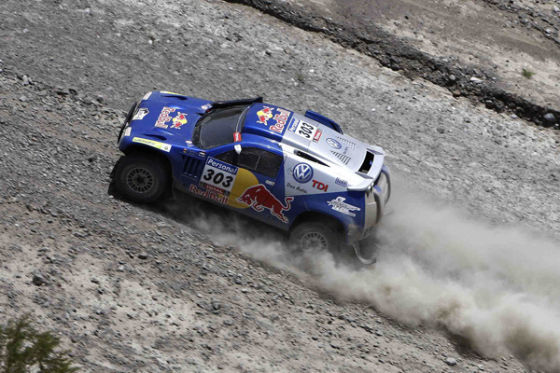 Gewinnen Etappe zwölf: Carlos Sainz/Lucas Cruz auf VW Race Touareg