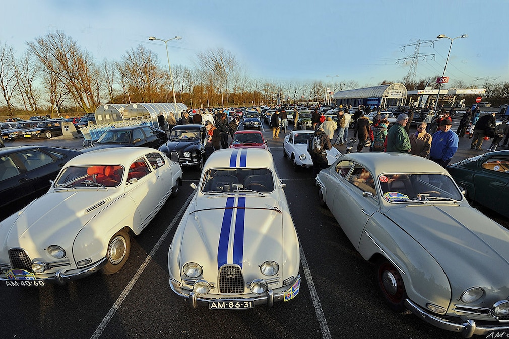 Saab Protest in den Niederlanden bei Amsterdam