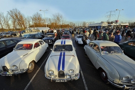 Saab Protest in den Niederlanden bei Amsterdam