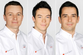 Marcel Fässler, André Lotterer und Benoit Treluyer