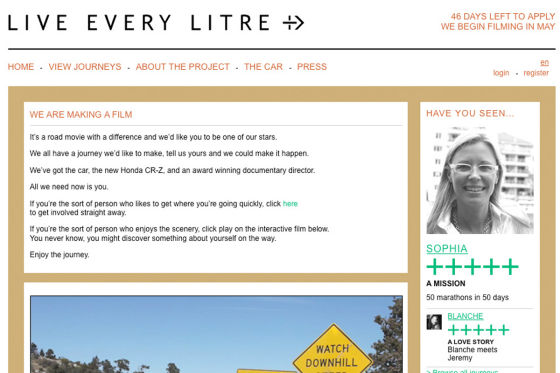 Live Every Litre-Website