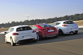 Audi TTS Renault Mégane RS VW Scirocco R