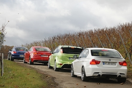 Audi TT RS BMW 335i Performance Ford Focus RS Porsche Cayman S