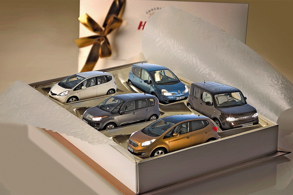 Honda Jazz 1.2 Citroën C3 Picasso VTi 95 Renault Grand Modus TCe 100 Kia Venga 1.4 CVVT Nissan Cube 1.6