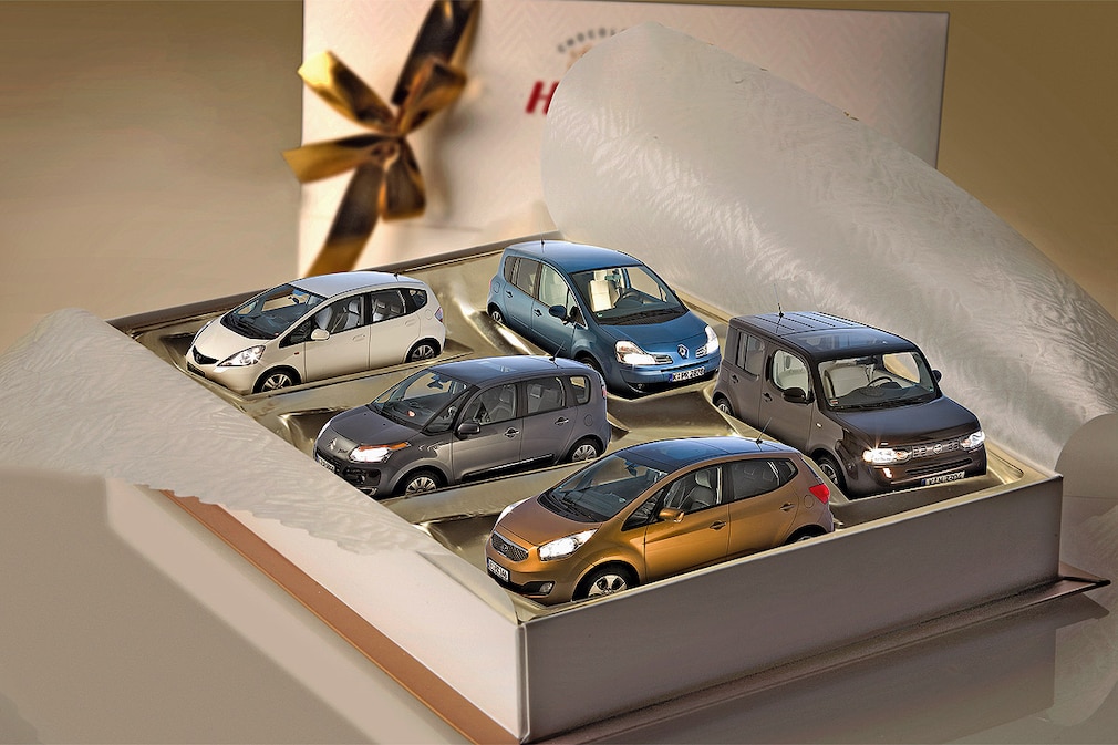 Honda Jazz 1.2 Citroën C3 Picasso VTi 95 Renault Grand Modus TCe 100 Kia Venga 1.4 CVVT Nissan Cube 1.6