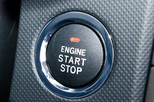 Startknopf im Toyota Auris