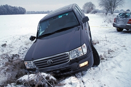Auto fahren im Winter