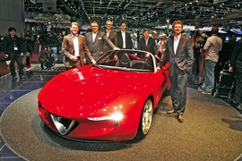 AUTO BILD-Team in Genf 2010