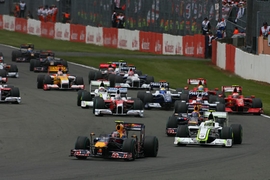 Formel 1 2009 Sebastian Vettel in Führung