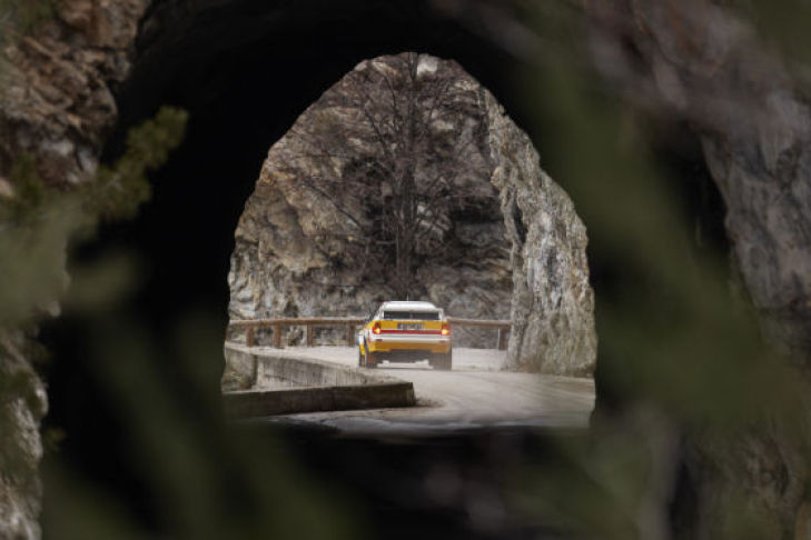 Unterwegs mit Walter Röhrl im Audi Rallye quattro am Col de Turini (Rallye Monte Carlo)