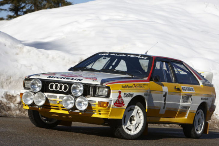 Unterwegs mit Walter Röhrl im Audi Rallye quattro am Col de Turini (Rallye Monte Carlo)