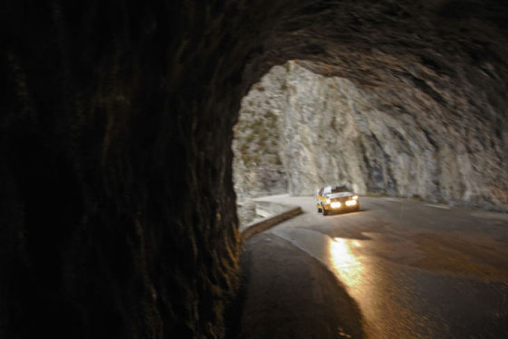 Unterwegs mit Walter Röhrl im Audi Rallye quattro am Col de Turini (Rallye Monte Carlo)