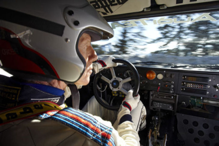 Unterwegs mit Walter Röhrl im Audi Rallye quattro am Col de Turini (Rallye Monte Carlo)
